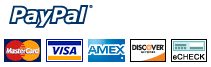 Credit or debit card through PayPal